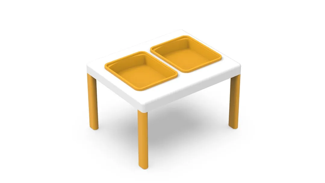 Ergonominis staliukas su daiktadėžėmis ERGOS TWO - Pikade School