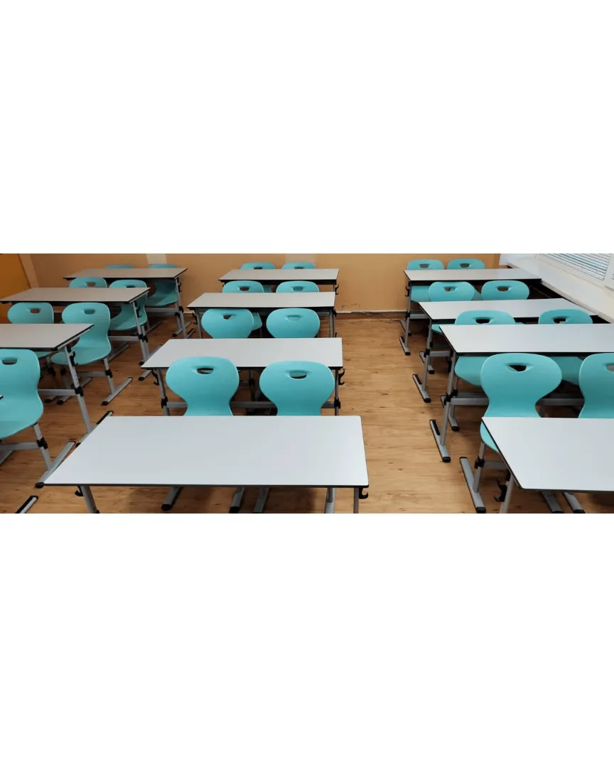 Reguliuojamo aukščio dvivietis stalas ATLANTIK - Pikade School
