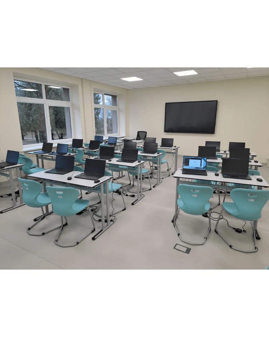 Nereguliuojamo aukščio dvivietis stalas GALAXY - Pikade School