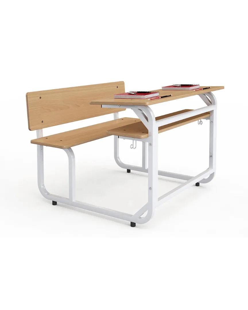 Klasikinis dvivietis mokyklinis suolas SAFIR - Pikade School